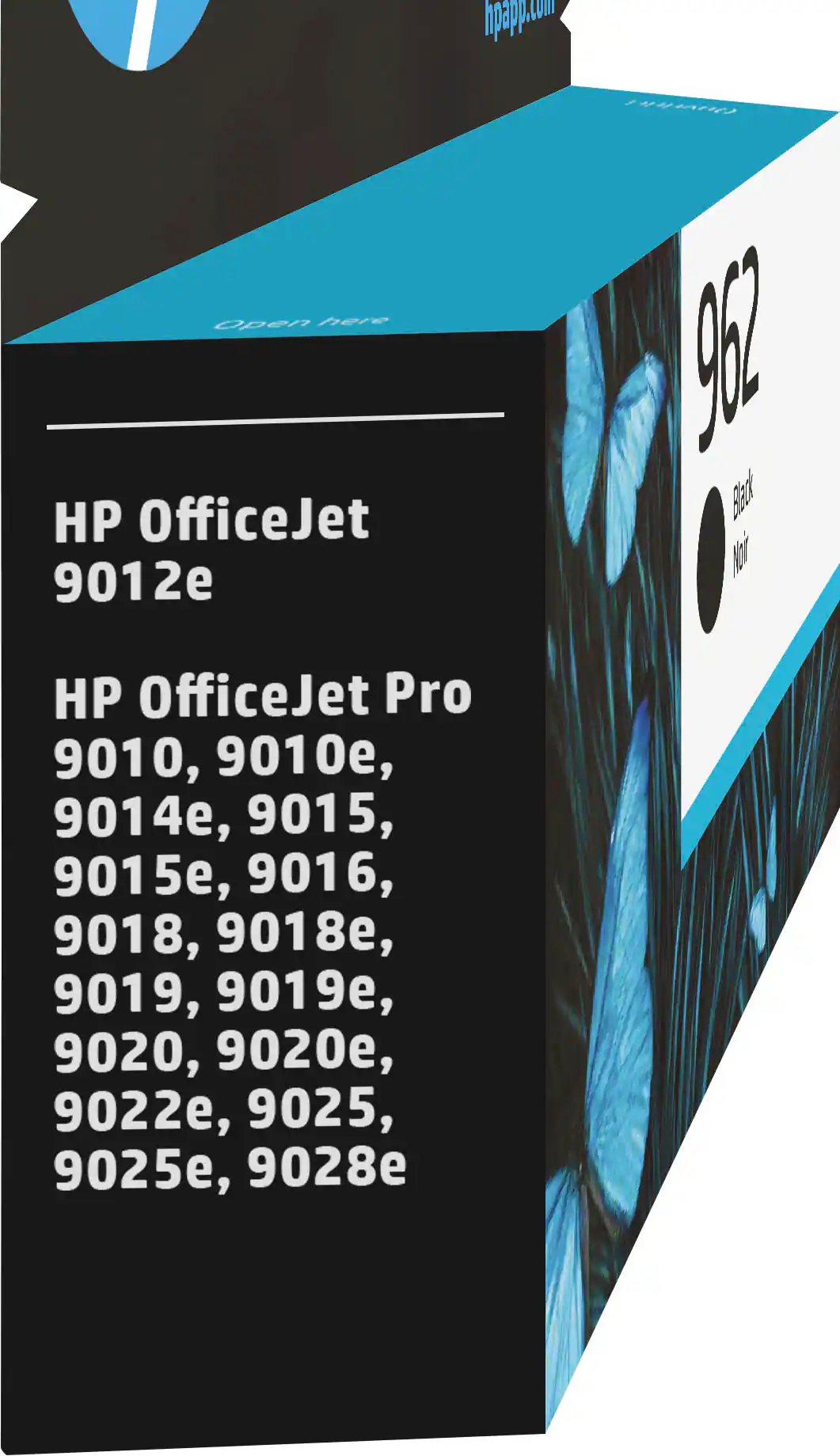 Alt View 1. HP - 962 Standard Capacity Ink Cartridge - Black.