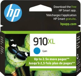 HP - 910XL High-Yield Ink Cartridge - Cyan - Front_Zoom