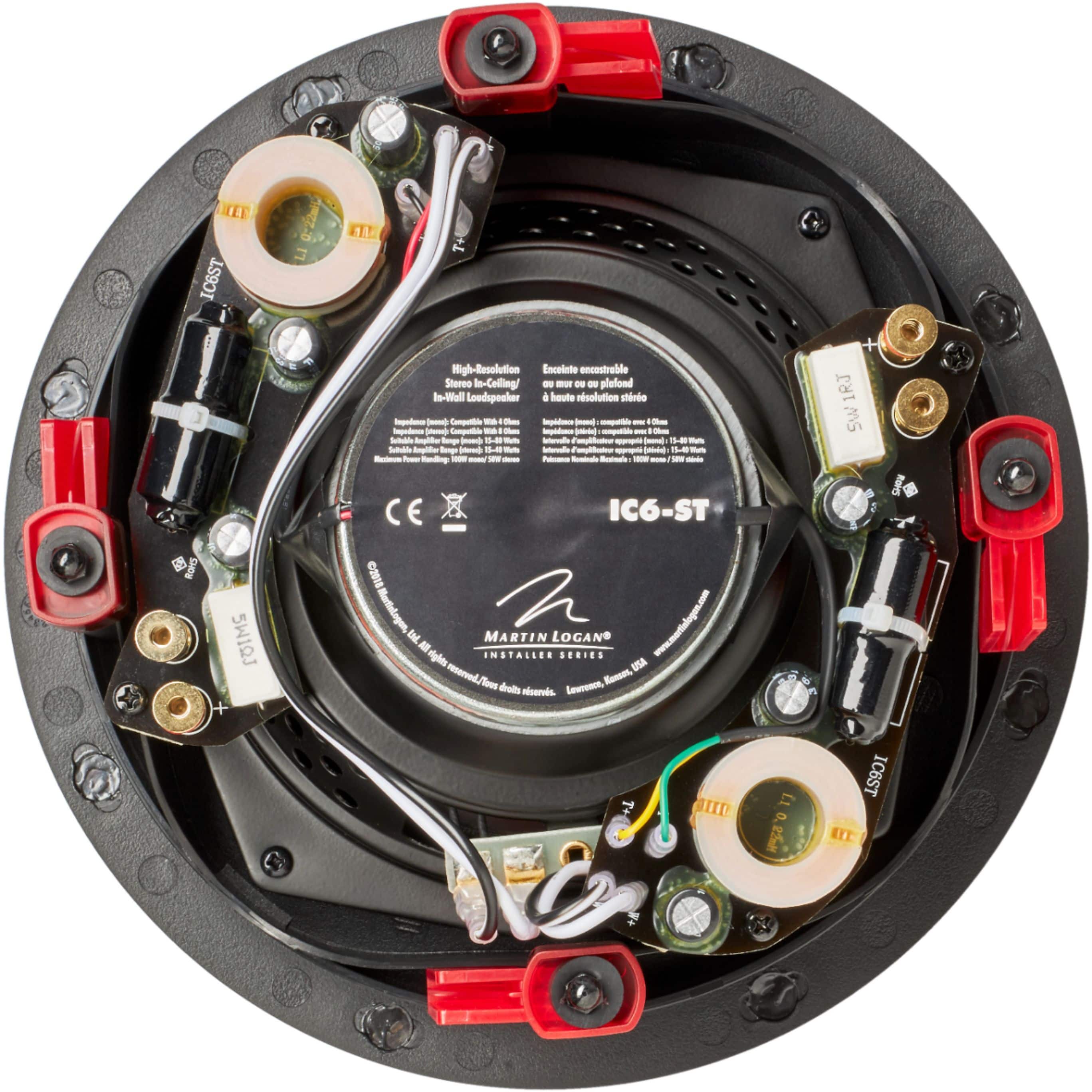 Back. MartinLogan - Installer 6-1/2" 100-Watt Passive 2-Way In-Ceiling Speaker (Each) - White.