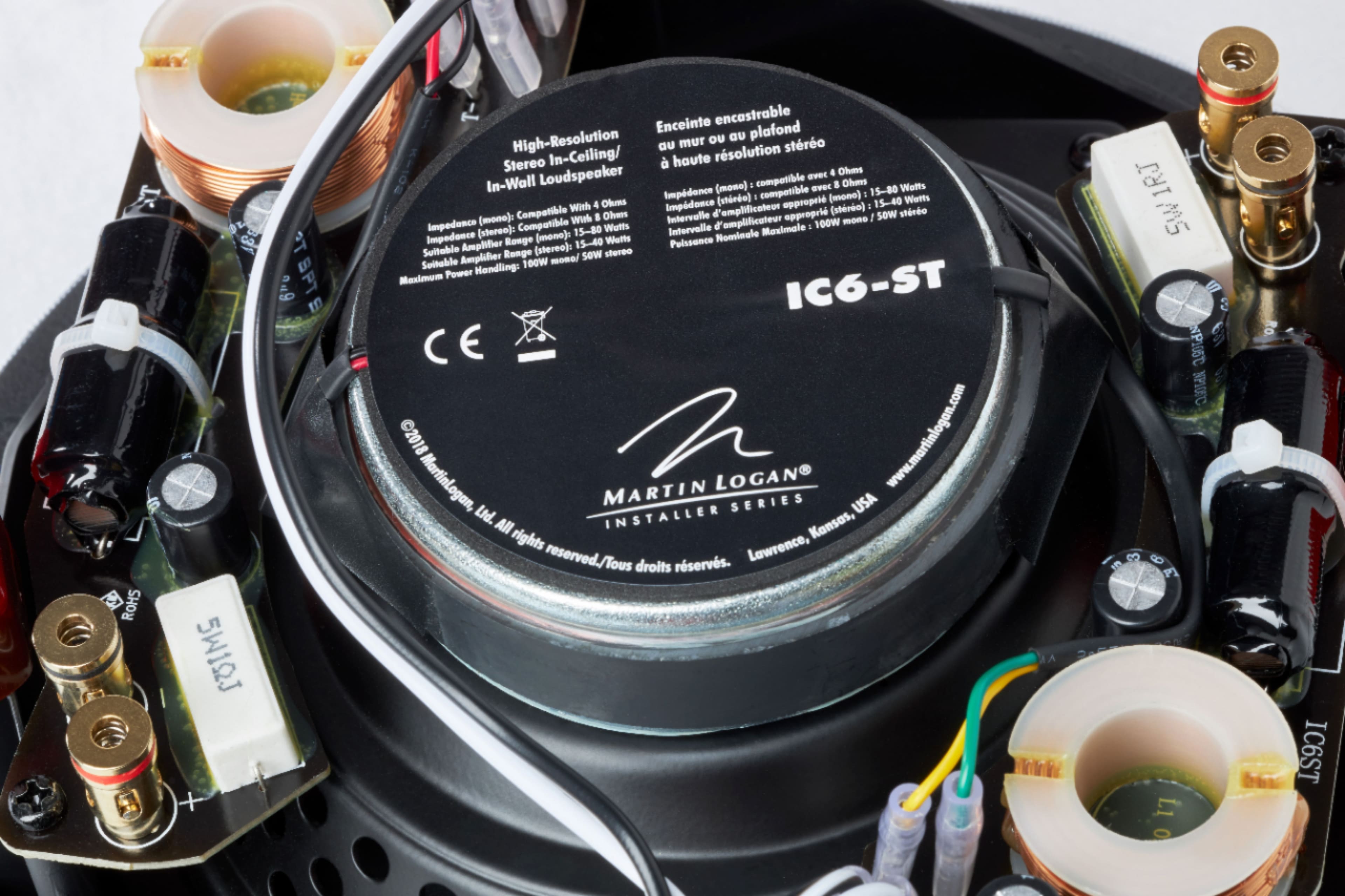 Alt View 22. MartinLogan - Installer 6-1/2" 100-Watt Passive 2-Way In-Ceiling Speaker (Each) - White.