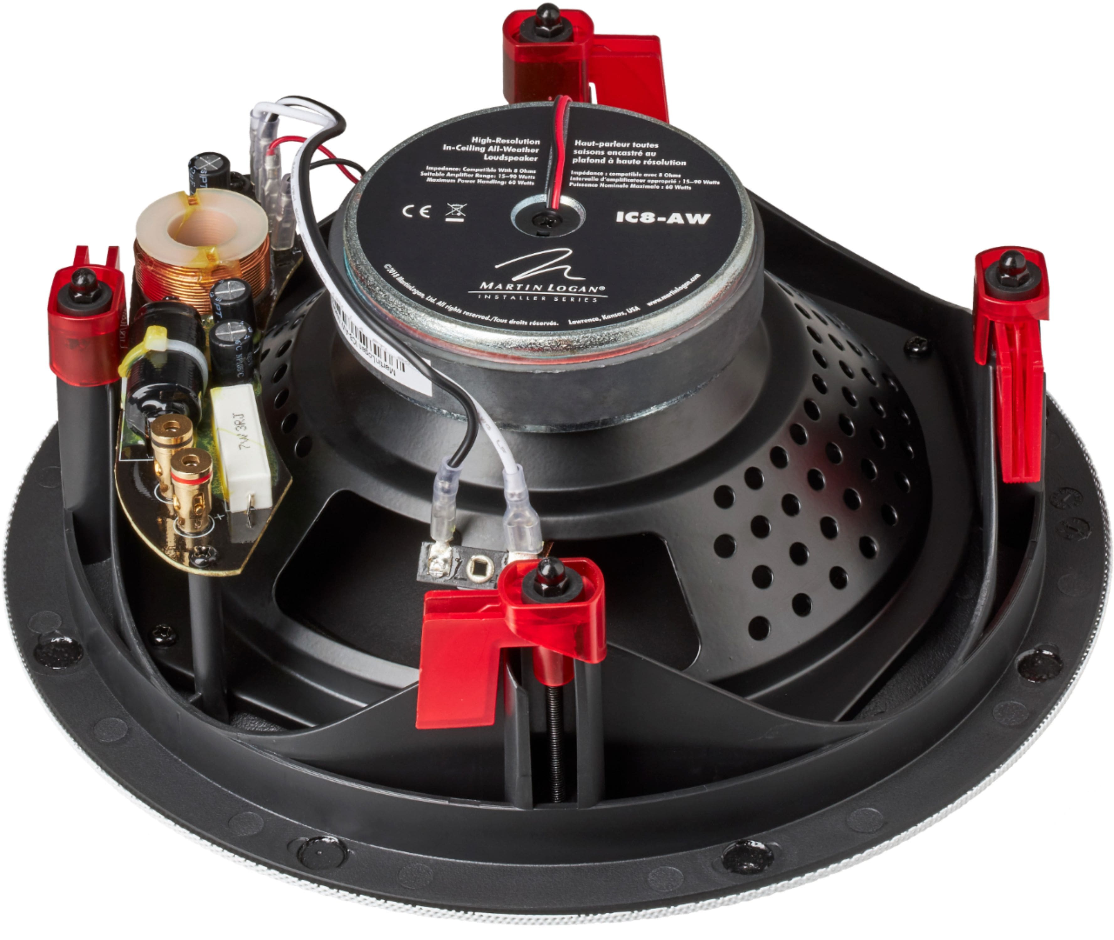 Alt View 11. MartinLogan - Installer 8" 60-Watt Passive 2-Way In-Ceiling Speaker (Each) - White.