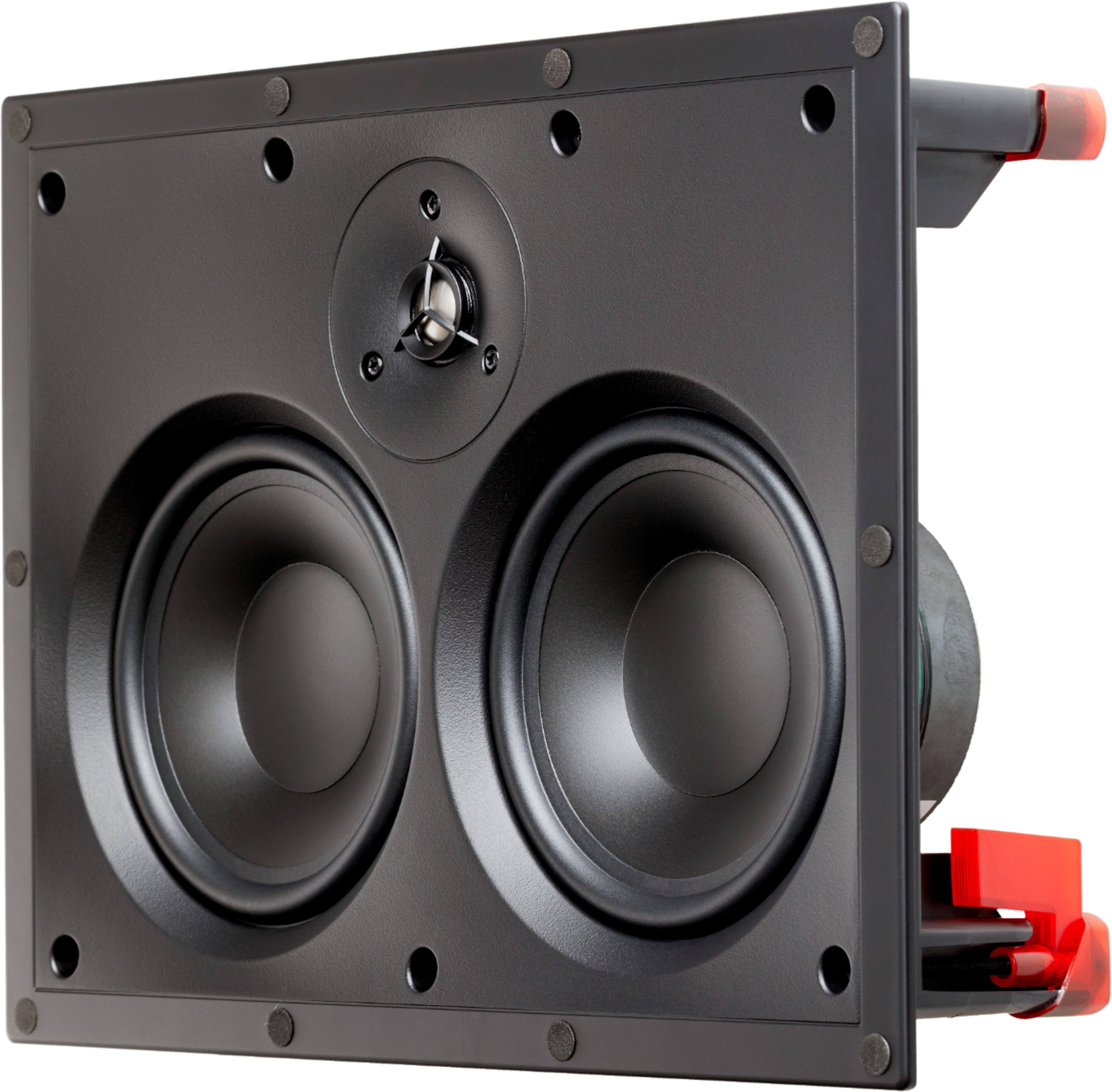 Angle. MartinLogan - Installer Dual 5-1/2" 70-Watt Passive 2-Way In-Wall Speaker (Each) - White.