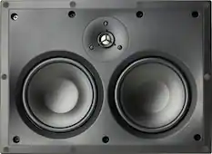 Front. MartinLogan - Installer Dual 5-1/2" 70-Watt Passive 2-Way In-Wall Speaker (Each) - White.