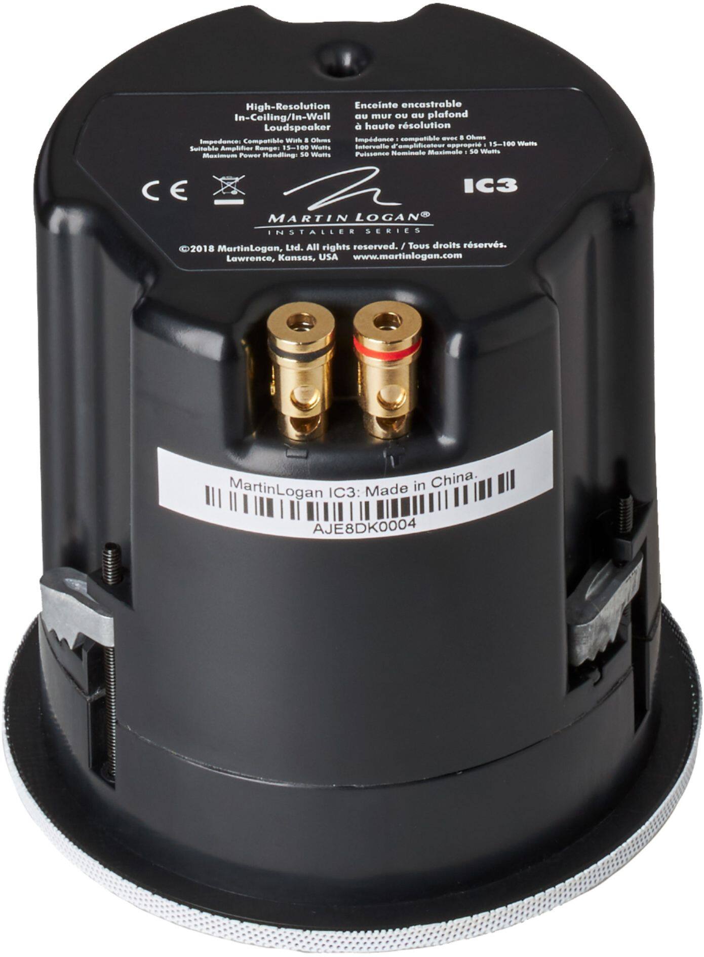 Alt View 11. MartinLogan - Installer 3-1/2" 60-Watt Passive 2-Way In-Ceiling Speaker (Each) - White.