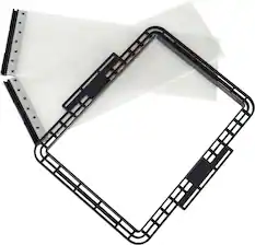 Front. MartinLogan - In-Wall Mount Bracket for MartinLogan IW6 and ML-65i Speakers (2-Pack) - Black/Silver.