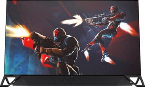 HP OMEN - Emperium 65" LED 4K UHD G-SYNC Ultimate Monitor with HDR (DisplayPort, HDMI, USB) - Black/Green - Front_Zoom