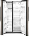 Alt View Zoom 2. GE - 21.8 Cu. Ft. Side-by-Side Counter-Depth Refrigerator - Slate.