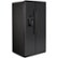 Angle Zoom. GE - 25.1 Cu. Ft. Side-By-Side Refrigerator with External Ice & Water Dispenser - Black slate.