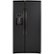 Front Zoom. GE - 25.1 Cu. Ft. Side-By-Side Refrigerator with External Ice & Water Dispenser - Black slate.