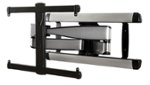 SANUS Elite - Advanced Full-Motion TV Wall Mount for Most 42"-90" TVs up to 125 lbs - Tilts, Swivels, and Extends up to 28" From Wall - Silver Brushed Metal