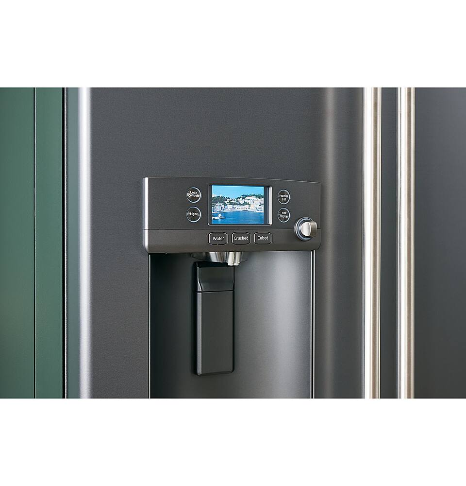 Alt View 18. Café - 22.2 Cu. Ft. French Door Counter-Depth Refrigerator with Hot Water Dispenser, Customizable - Stainless Steel.