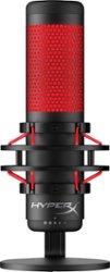 HyperX - QuadCast Wired Multi-Pattern USB Electret Condenser Microphone - Front_Zoom