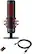 Alt View 14. HyperX - QuadCast Wired Multi-Pattern USB Electret Condenser Microphone - Black/Red.