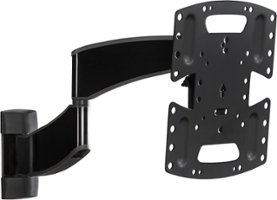 Sanus - Premium Series Advanced Full-Motion TV Wall Mount for Most TVs 19"-40" up to 35 lbs - Black Brushed Metal - Angle_Zoom