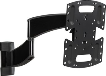 SANUS Elite - Advanced Full-Motion TV Wall Mount for Most TVs 19"-43" up to 35 lbs - Tilts, Swivels, and Extends up to 16" From Wall - Black Brushed Metal - Front_Zoom