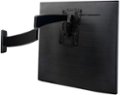 Alt View 1. SANUS Elite - Advanced Full-Motion TV Wall Mount for Most TVs 19"-43" up to 35 lbs - Tilts, Swivels, and Extends up to 16" From Wall - Black Brushed Metal.