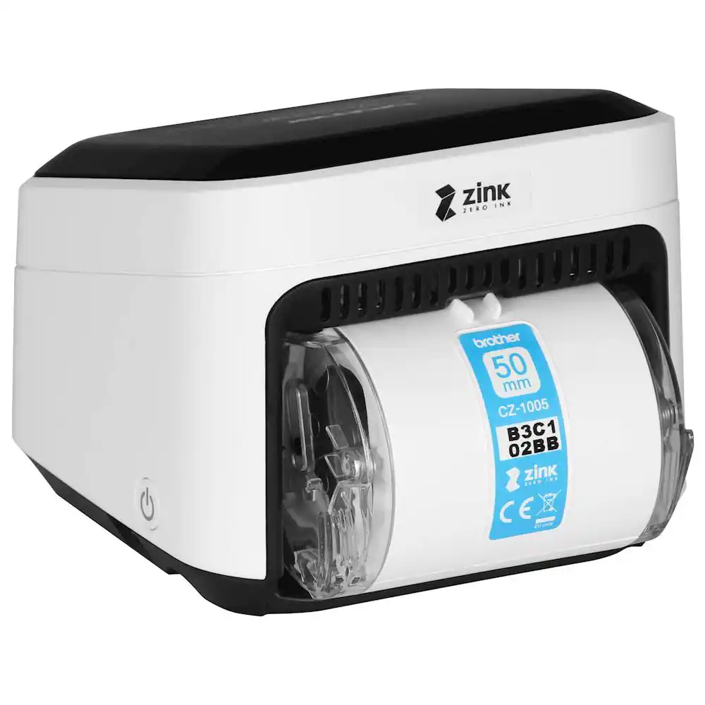 Alt View 11. Brother - VC-500W Wireless Label Printer - White.