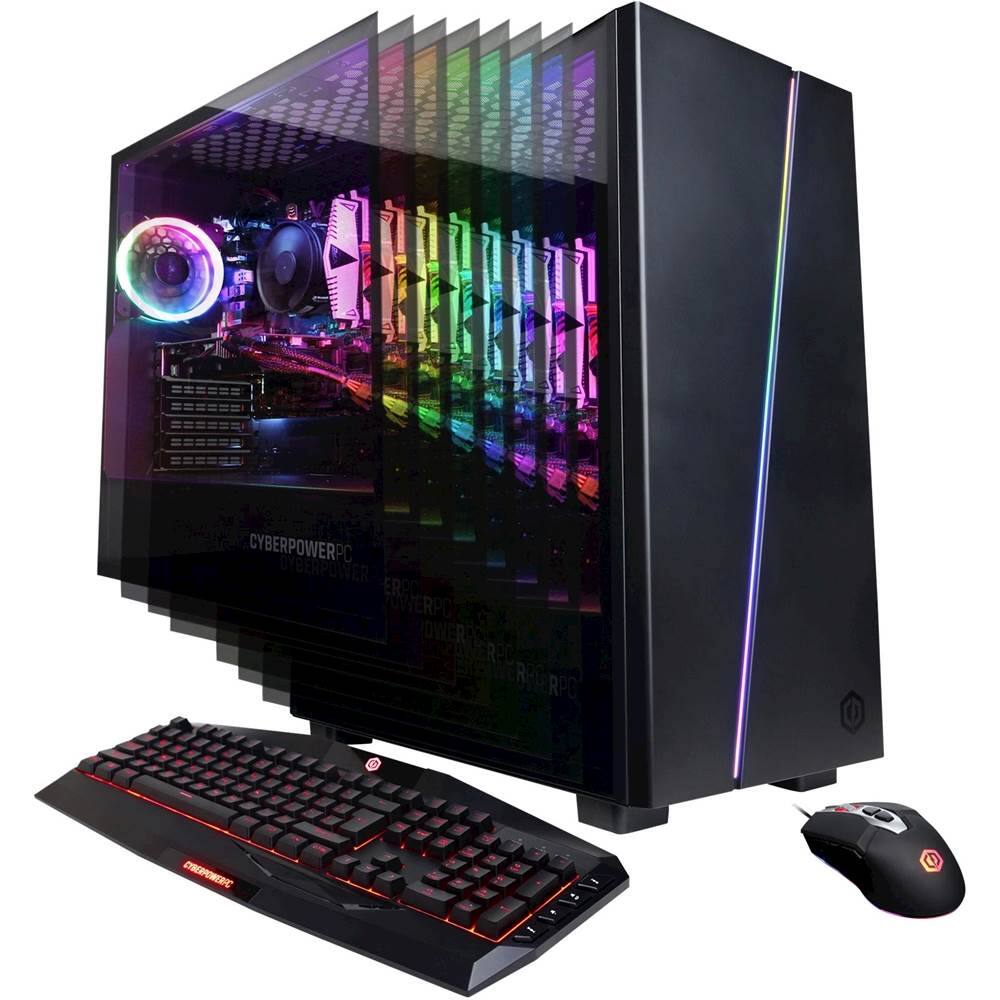 CyberPowerPC Gaming Desktop AMD Ryzen 7 2700X 16GB Memory NVIDIA 