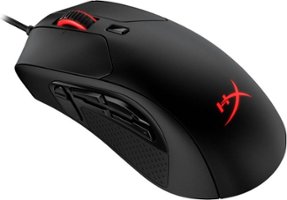 HyperX - Pulsefire Raid Wired Optical Gaming Mouse with RGB Lighting - Black - Front_Zoom