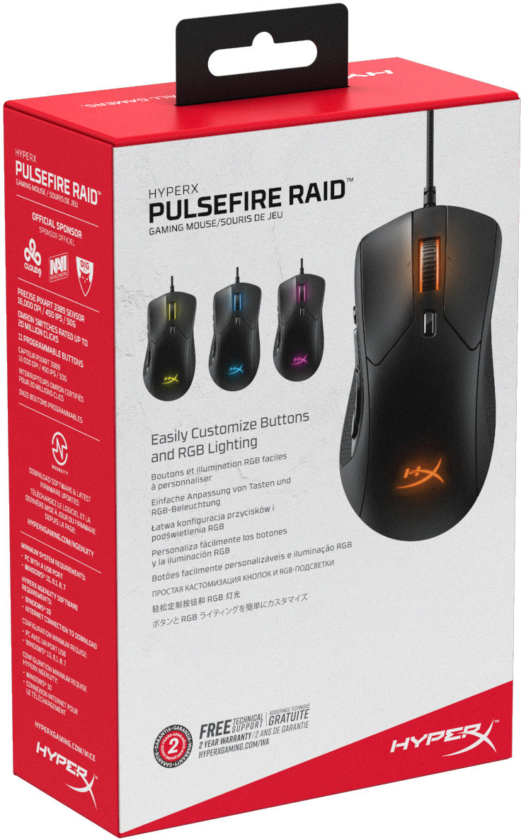 HyperX Pulsefire Raid - Souris PC - Garantie 3 ans LDLC