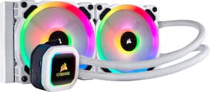CORSAIR - Hydro Series H110i RGB Platinum SE 120mm Processor Liquid Cooling System with RGB Lighting - White - Front_Zoom