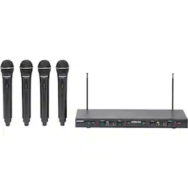 Samson - Stage 24-Channel Wireless Dynamic Vocal Microphone System - Black