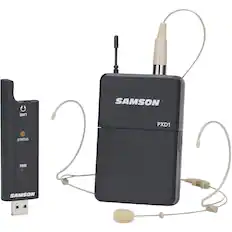 Front. Samson - XPD Series Wireless Microphone System - Black/Beige.