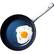 Alt View 11. Blue Diamond - 12" Non-Stick Frying Pan - Blue/Silver.