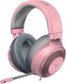 Angle Zoom. Razer - Kraken Wired 7.1 Surround Sound Gaming Headset for PC, PS4, PS5, Switch, Xbox X|S And Xbox One - Quartz Pink.
