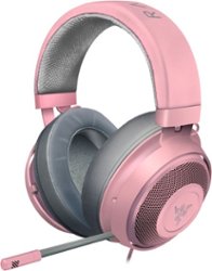 Razer - Kraken Wired 7.1 Surround Sound Gaming Headset for PC, PS4, PS5, Switch, Xbox X|S And Xbox One - Quartz Pink - Angle_Zoom