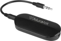 Front. Aluratek - Bluetooth Audio Transmitter - Black.