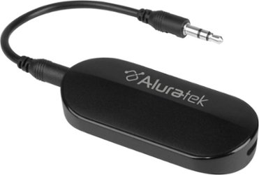 Aluratek - Bluetooth Audio Transmitter - Black - Front_Zoom