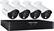 Front. Night Owl - C20X Series 8-Channel, 4-Camera Indoor/Outdoor Wired 1080p 1TB DVR Surveillance System - White/Black.