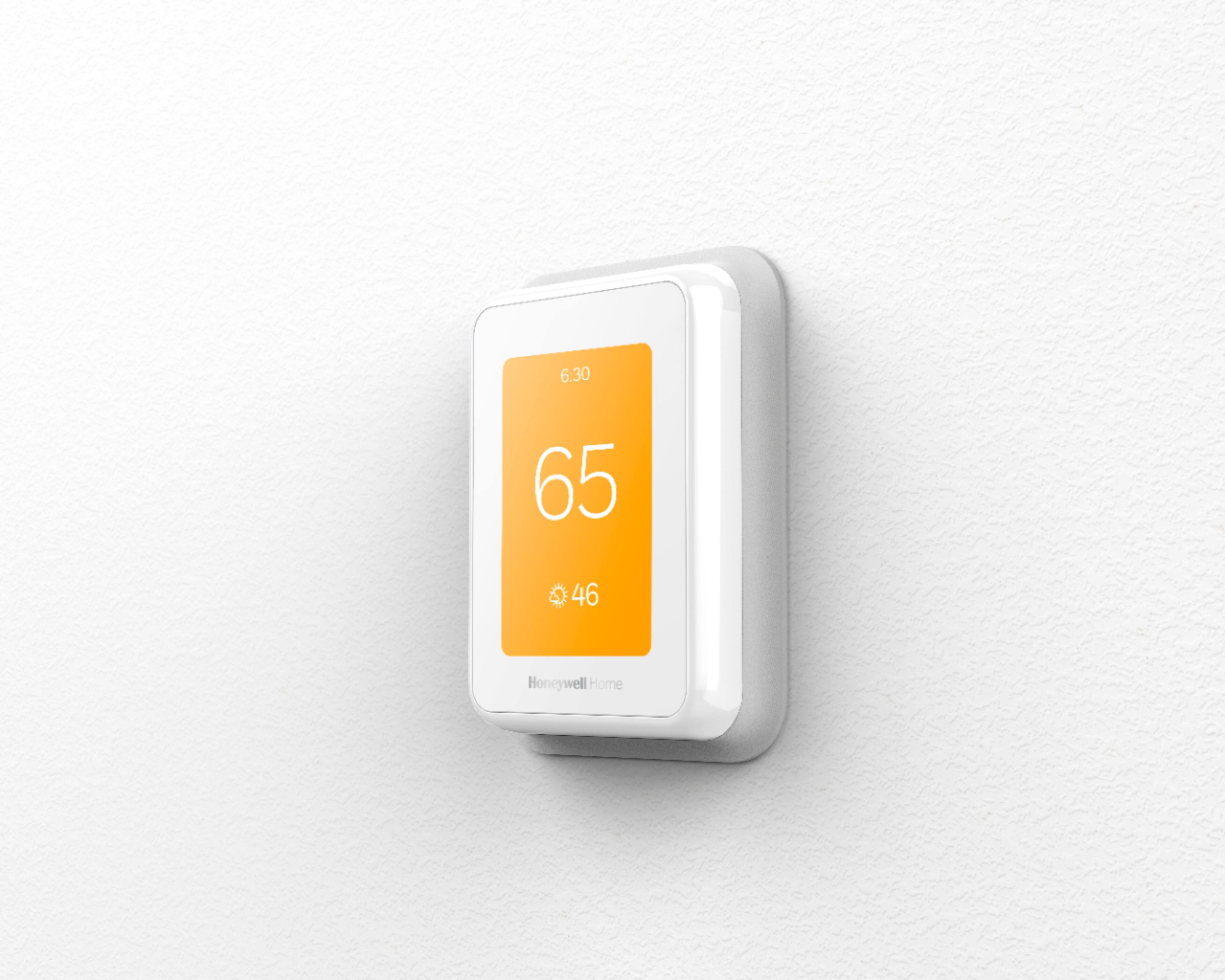 Alt View 12. Honeywell Home - T9 Smart Programmable Touch-Screen Wi-Fi Thermostat with Smart Room Sensor - White.