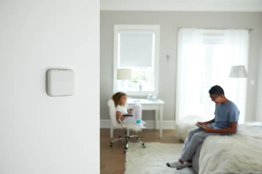 Alt View 31. Honeywell Home - Smart Room Sensor - White.