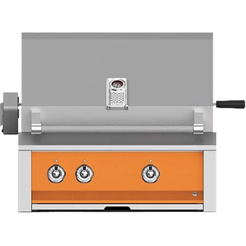 Angle View: Aspire by Hestan - By Hestan 30" Built-In Gas Grill - Citra