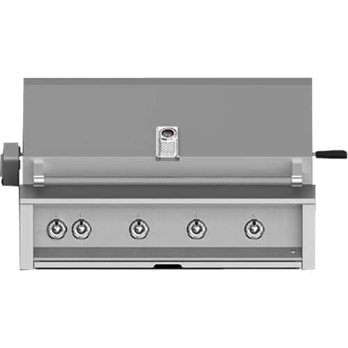 Angle View: Aspire by Hestan - By Hestan 42.1" Built-In Gas Grill - Stainless Steel