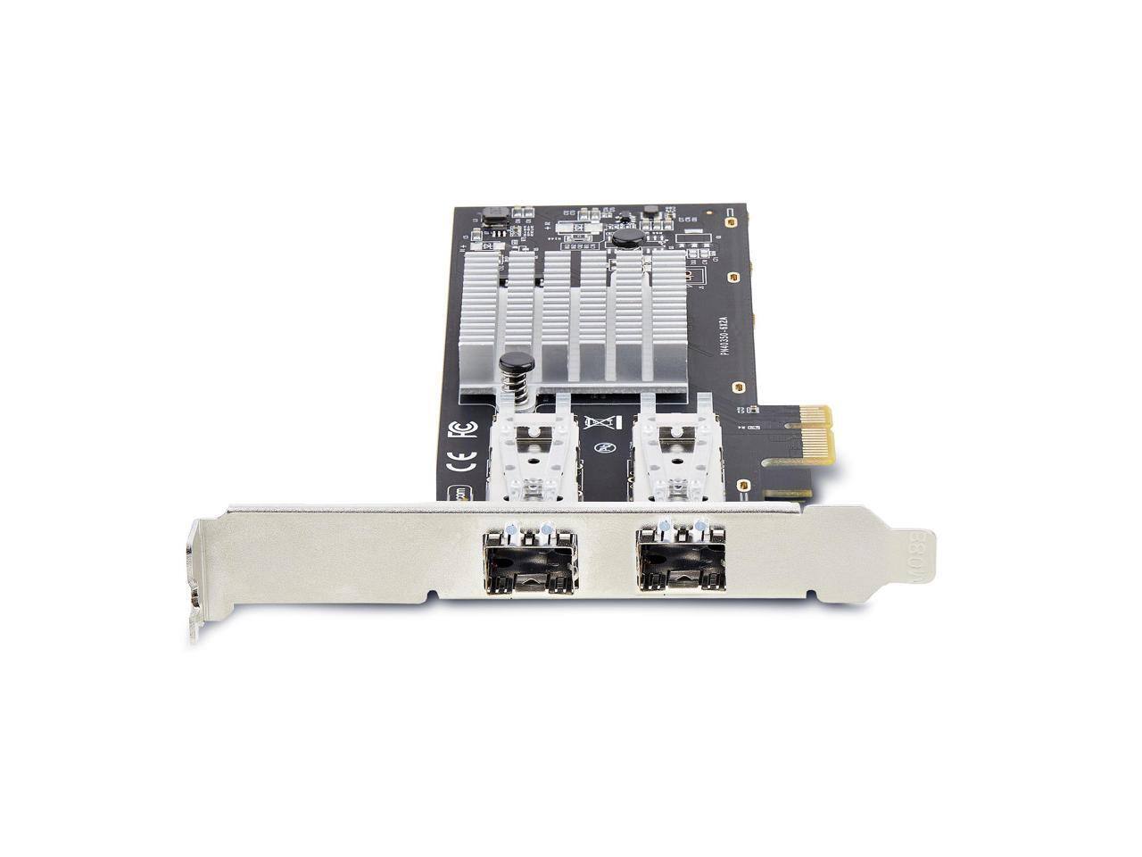 Alt View 2. Startech - StarTech.com Gigabit Ethernet Card, PCI Express 2.0 x1 - Intel I350-AM2, 2 Ports - Black.