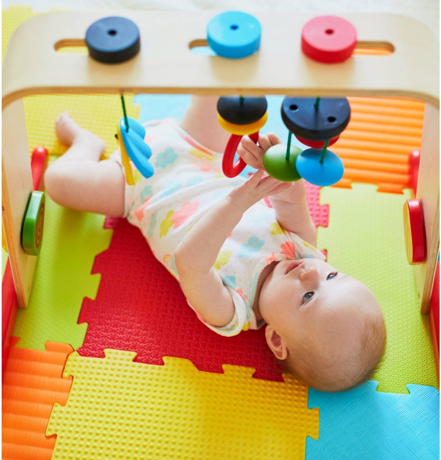Alt View 2. Toyvelt - Foam Puzzle Floor Mat for Kids – 12x12 16 Tiles Interlocking Shapes Play Mat - Shapes.