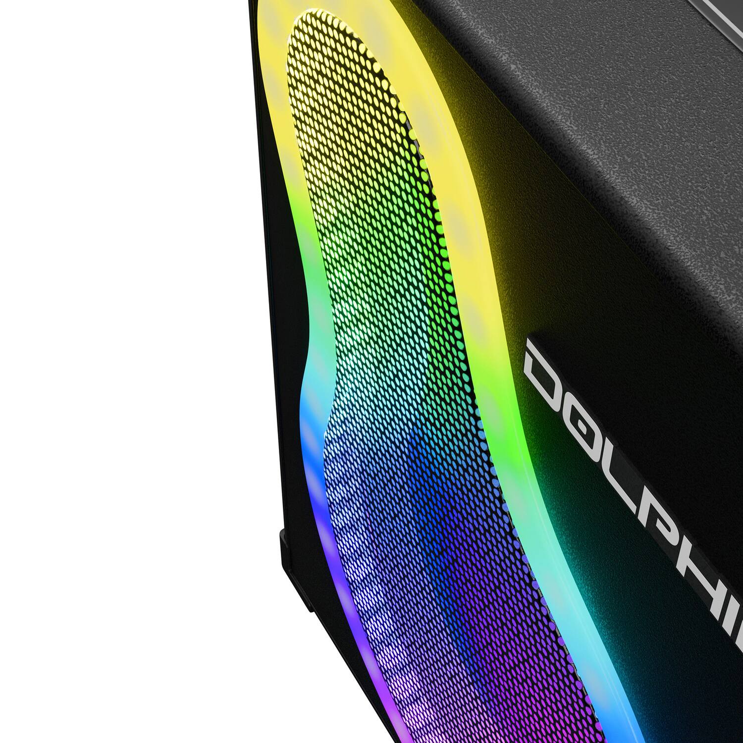 Back. Dolphin Audio - 20-Watt-RMS KaraokeBox 500 VocalPro Portable Bluetooth Karaoke and PA Speaker Kit with Lights, Wired Mic, Mic Stand - Black.