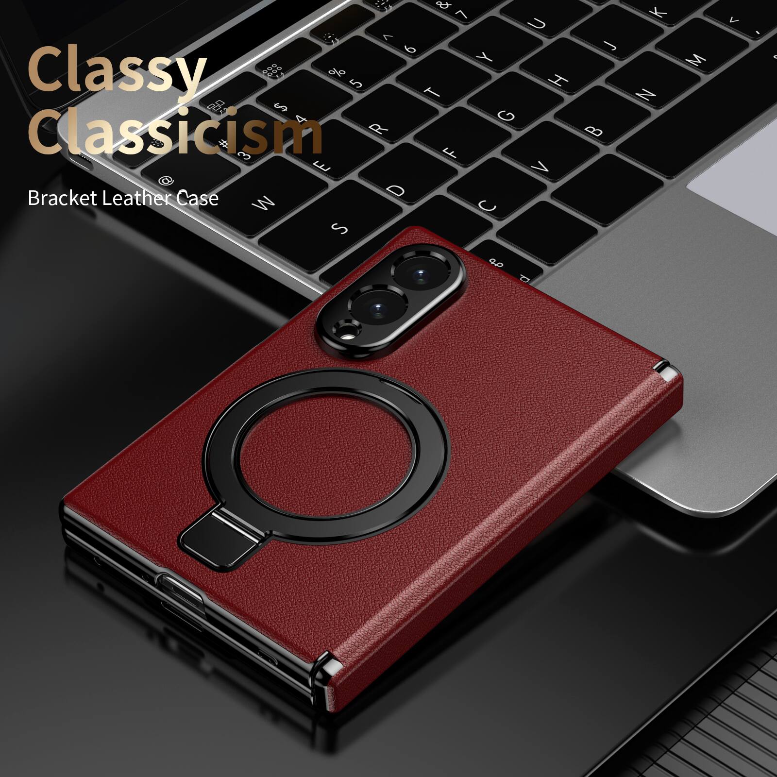 Classy Classicism  
Bracket Leather Case