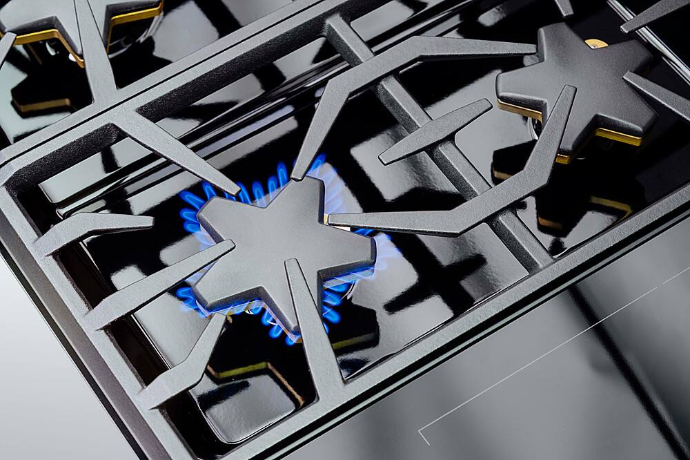 Alt View 2. Thermador - ProGrand 6.5 Cu. Ft. Freestanding Double Oven Dual Fuel LP Convection Range with Pro Steam - Stainless Steel.