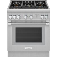 Thermador - 4.4 Cu. Ft. Self-Cleaning Freestanding Dual Fuel Convection Range - Front_Zoom