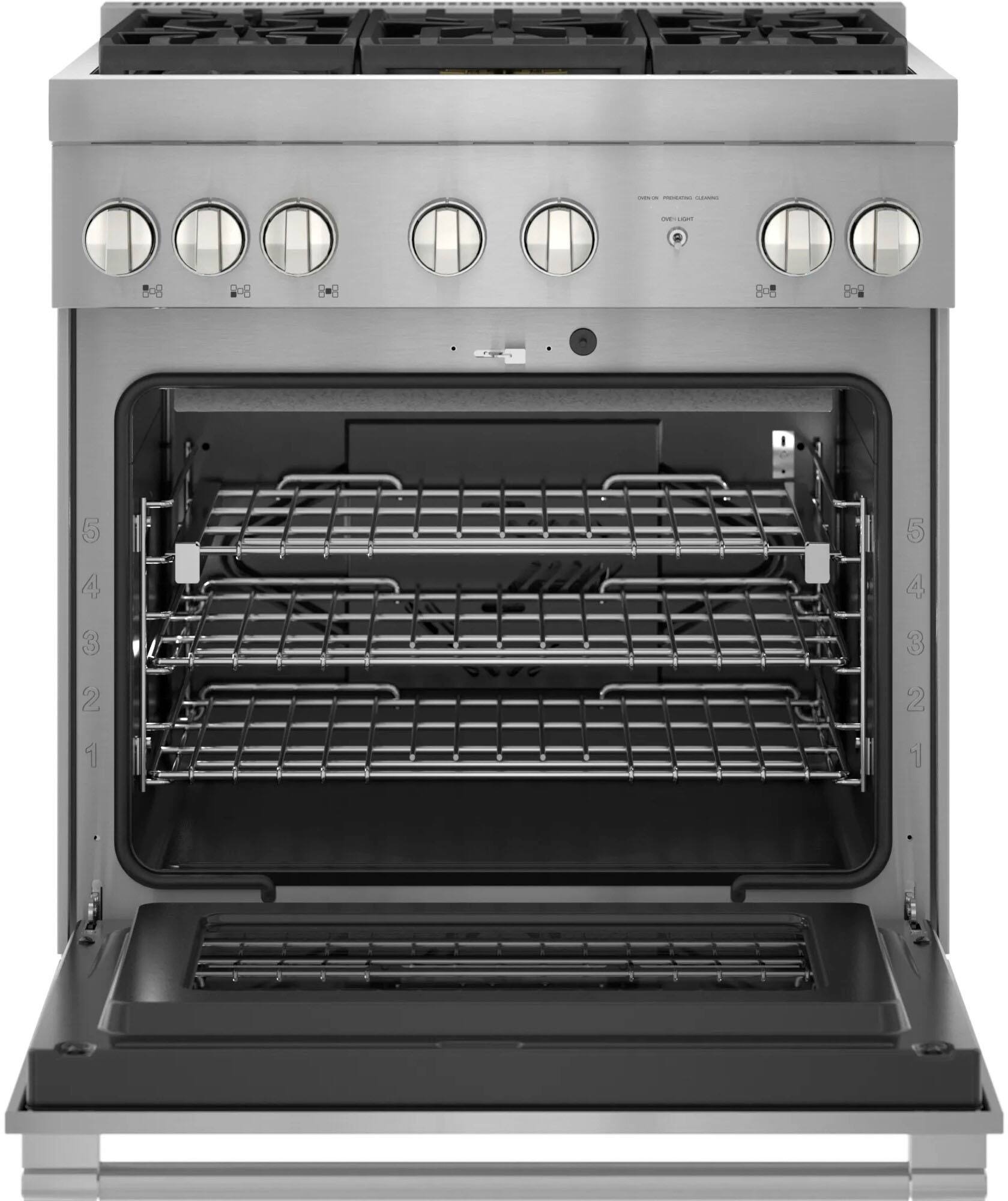 Alt View 1. Thermador - Professional Series 4.4 Cu. Ft. Freestanding Dual Fuel Convection Range with Self-Cleaning and 5 Star Burners - Stainless Steel.