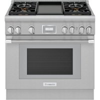 Thermador - ProHarmony 5.0 Cu. Ft. Freestanding Gas Convection Range with ExtraLow Select Burners - Stainless Steel - Front_Zoom