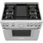 Alt View 11. Thermador - ProHarmony 5.0 Cu. Ft. Freestanding Gas Convection Range with ExtraLow Select Burners - Stainless Steel.