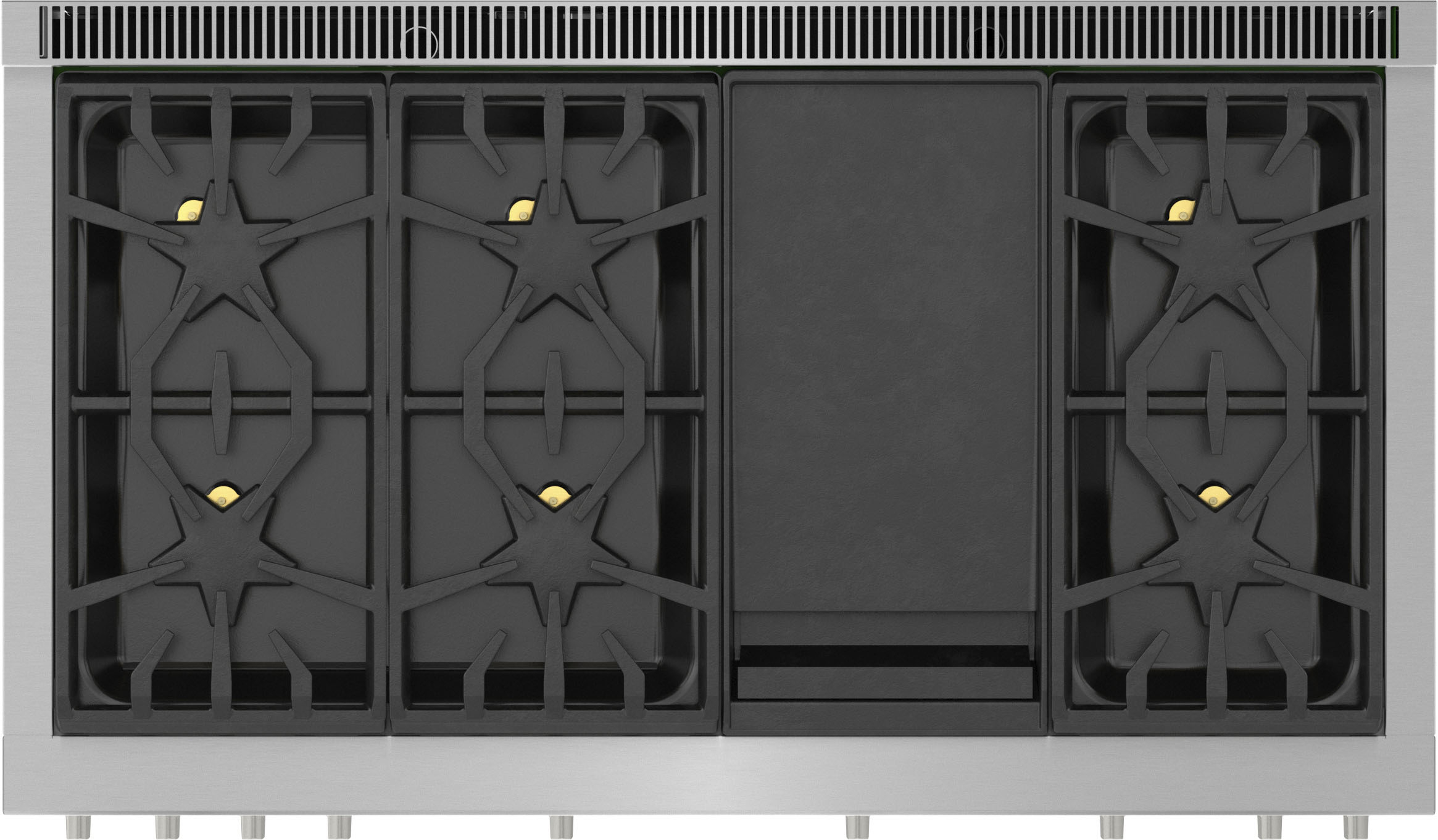 Alt View 14. Thermador - Pro Harmony 6.8 Cu. Ft. Freestanding Double Oven Dual Fuel Convection Range with Wifi - Stainless Steel.