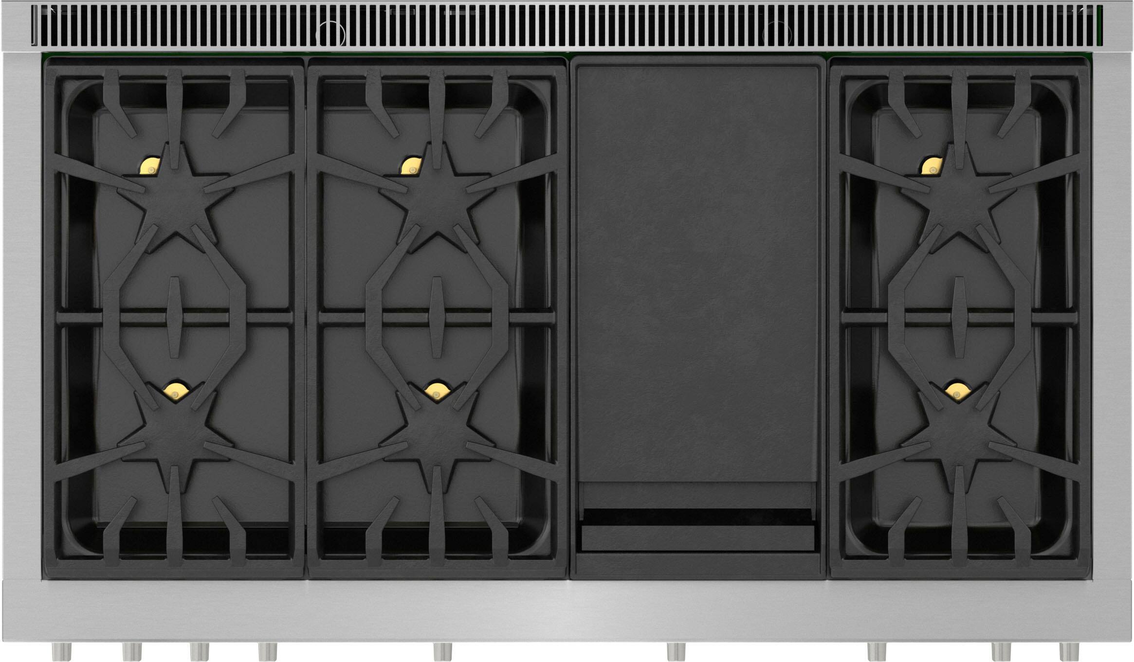 Alt View 14. Thermador - Pro Harmony 6.8 Cu. Ft. Freestanding Double Oven Dual Fuel Convection Range with Wifi - Stainless Steel.