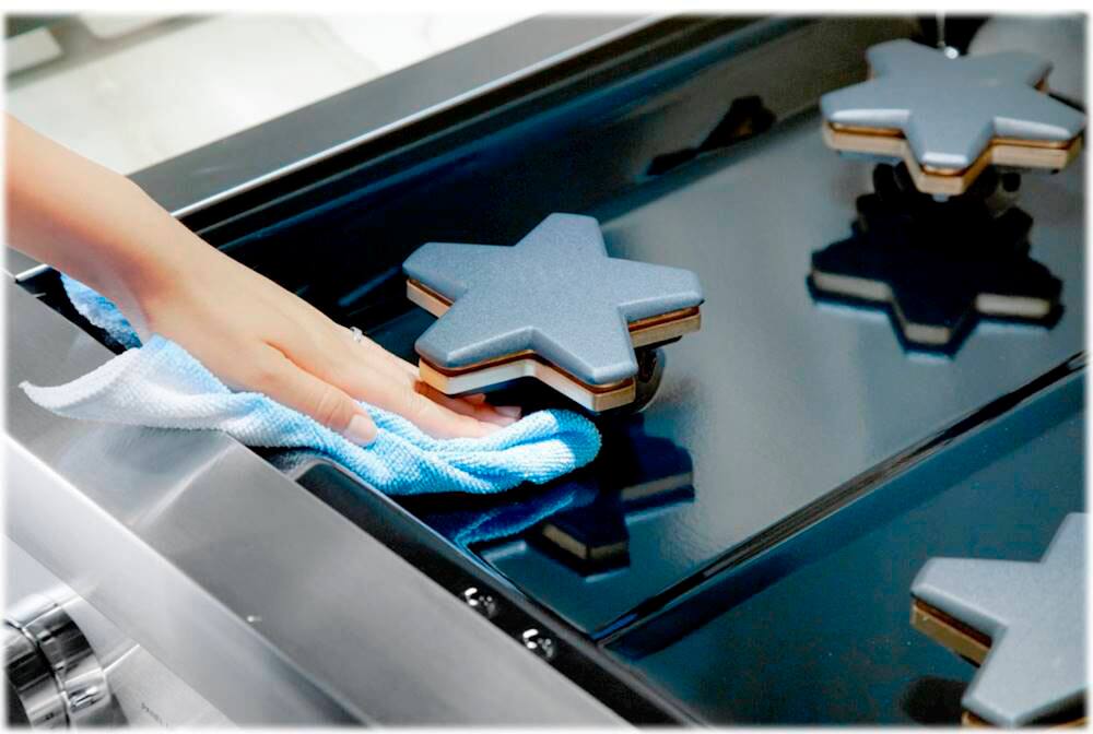 Alt View 14. Thermador - ProGrand 5.5 Cu. Ft. Freestanding Double Oven Dual Fuel Convection Range with Wifi - Stainless Steel.