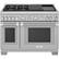 Front. Thermador - ProGrand 5.7 Cu. Ft. Self-Cleaning Freestanding Double Oven Gas Convection Range - Liquid Propane Convertible - Stainless Steel.